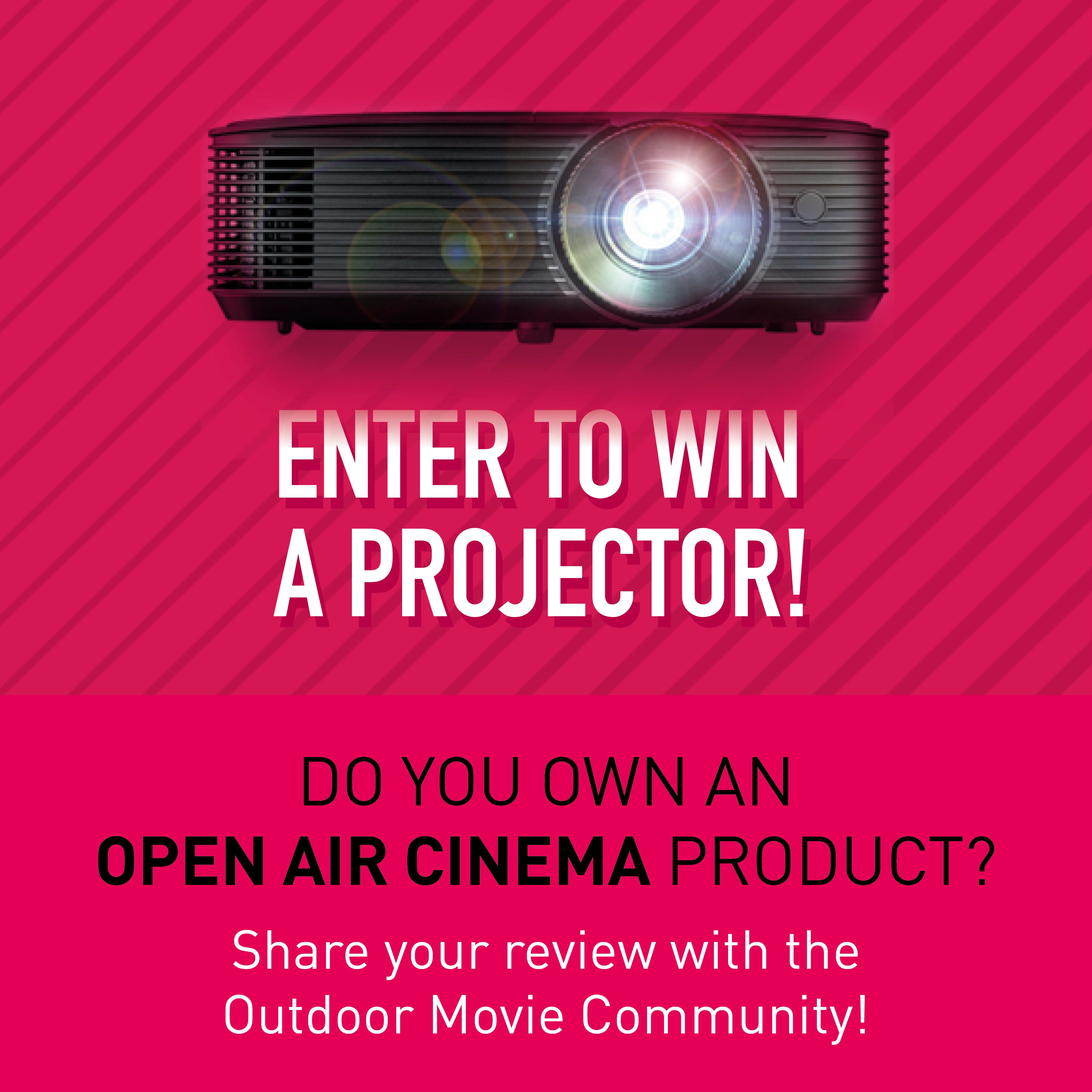 Open air cinema contest - Share your knowledge and win a projector