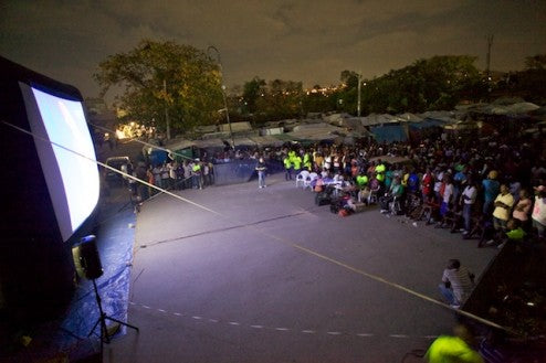 Haiti outdoor movies