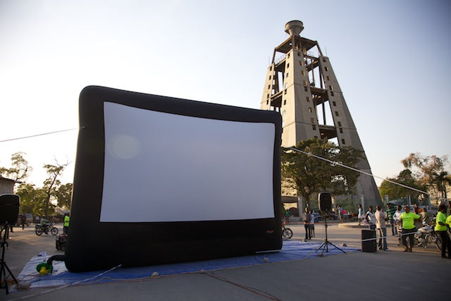 Open Air Cinema's Screening of Haitian Presidential Debates in Camp Champs de Mars, Port-au-Prince, Haiti