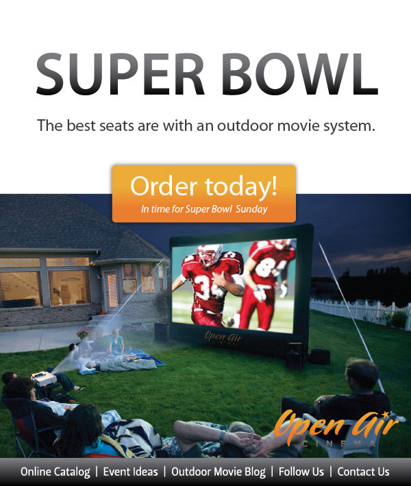 The Best Super Bowl Seats are With an Outdoor Movie System