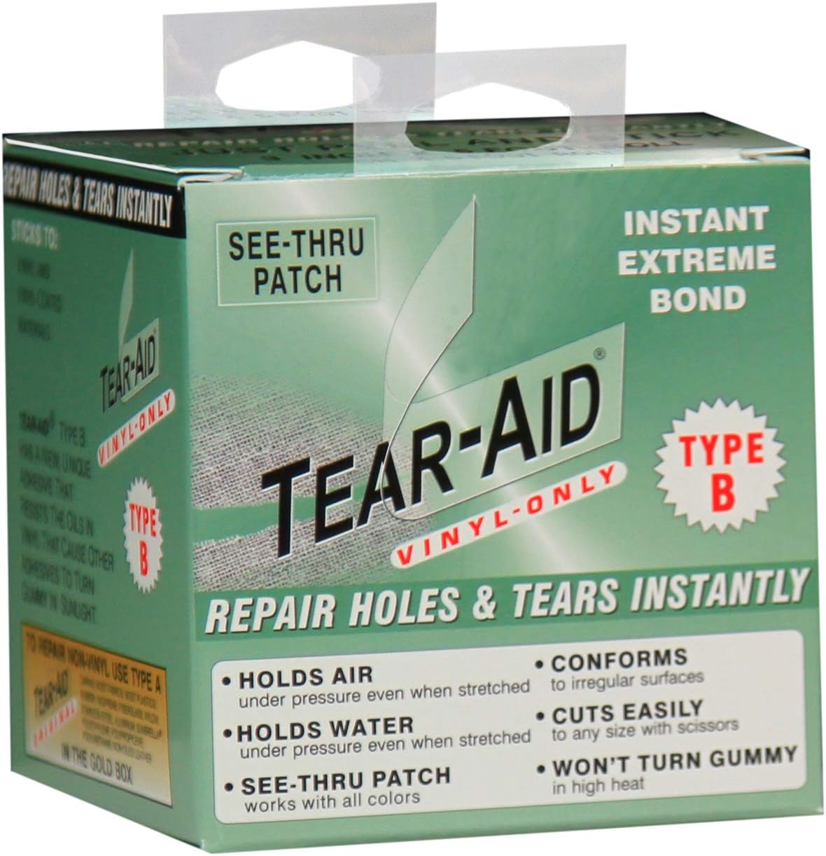 Tear-Aid Type B Vinyl Repair Patch — 3 in × 5 ft Roll
