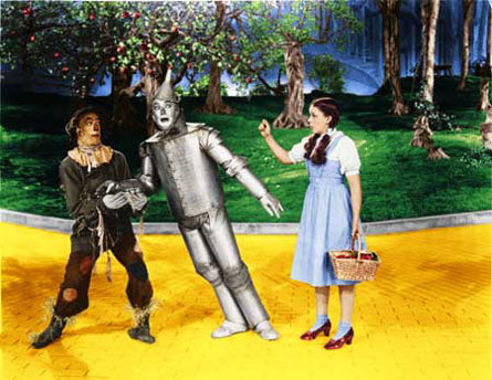 The Emerald City scene from The Wizard of Oz