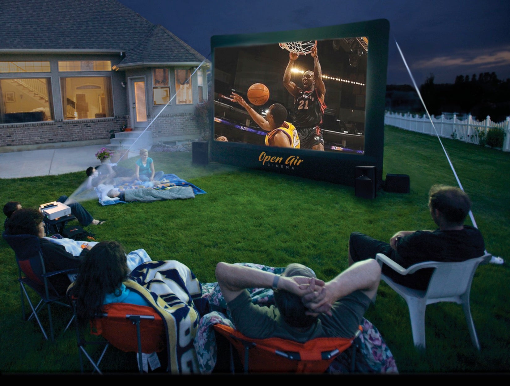 Front Row Seating With Your Open Air Cinema Portable Movie Screen System