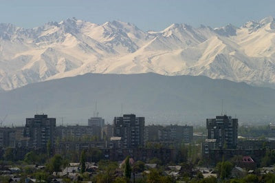Outdoor Movies in Bishkek, Kyrgyzstan