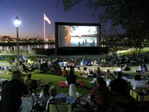US Military Using Open Air Cinema Screens