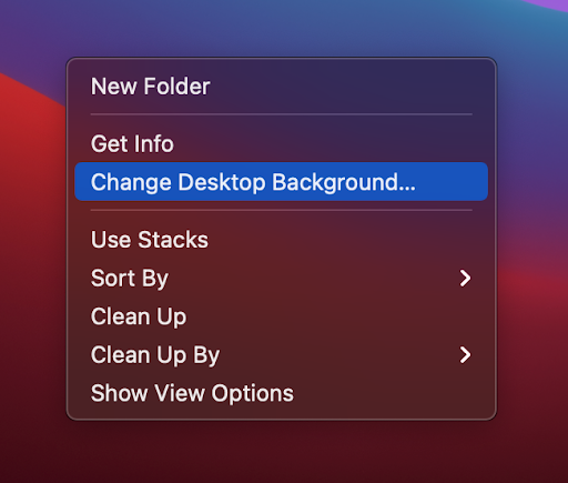 Change the desktop background on your second screen