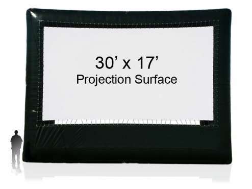 Open Air Cinema 30' Elite outdoor movie screen