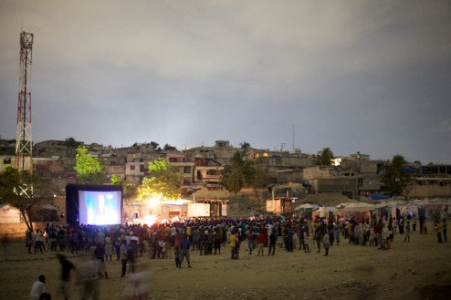 Haiti outdoor movies