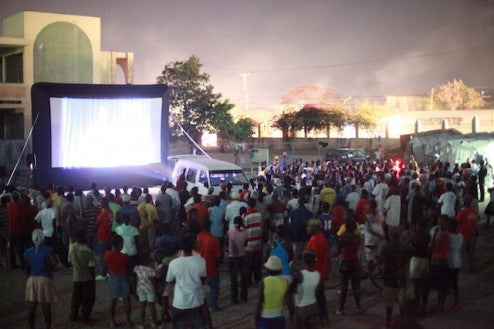 outdoor movies haiti