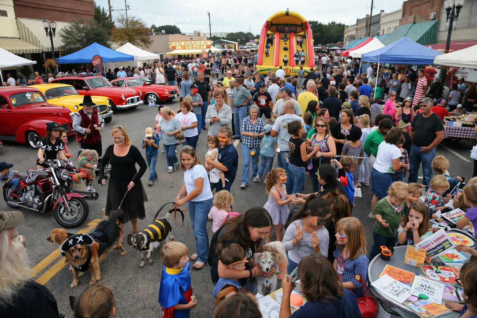 Fall Festival Features an Outdoor Movie in Beaumont, Texas
