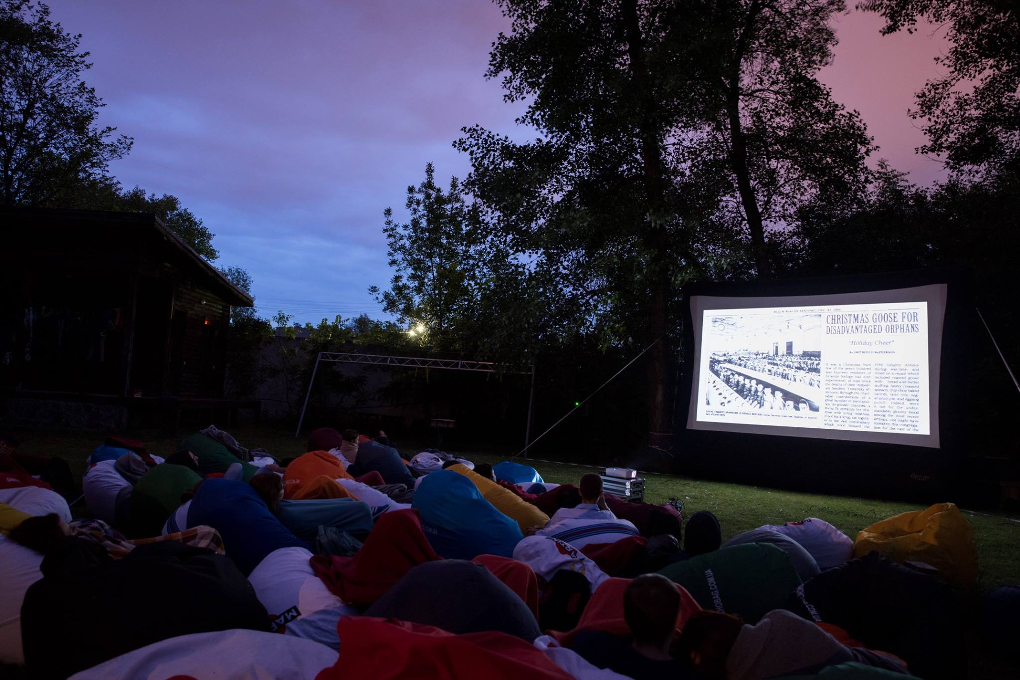 Beautiful Evening to Watch Movies Under the Stars