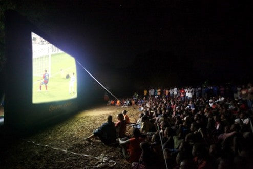 Open Air Cinema outdoor movie screening