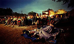 Outdoor Movies at the Corral Theatre in Wimberley, Texas