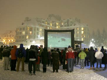 Outdoor Movies at the Whistler Film Festival in Canada