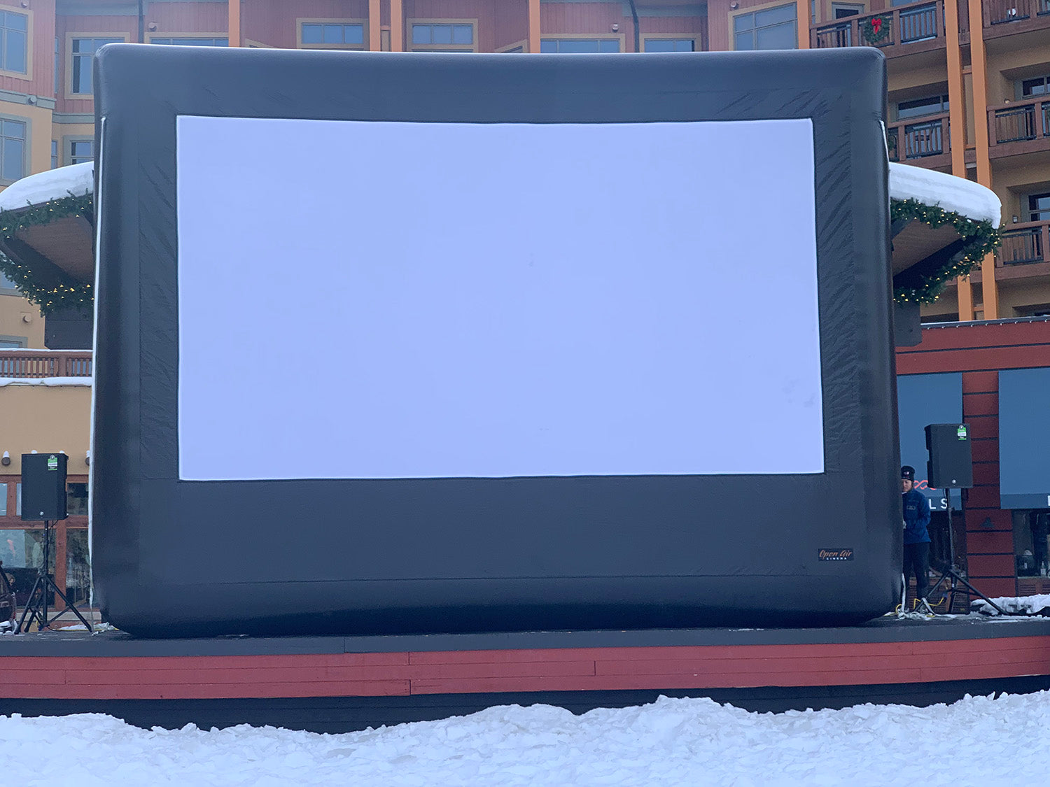 Open Air Cinema Pro 20' outdoor movie screen in Park City