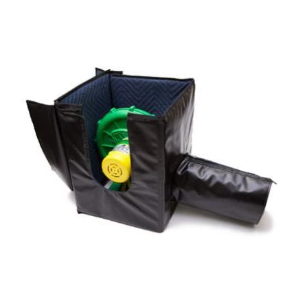 Open Air Cinema sound-dampening blower box