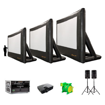 Open Air Cinema CineBox Pro 12' outdoor movie system