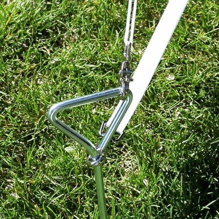 Inflatable screen anchoring - stakes