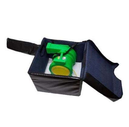 Sound-dampening blower box included with the Elite 25' screen kit